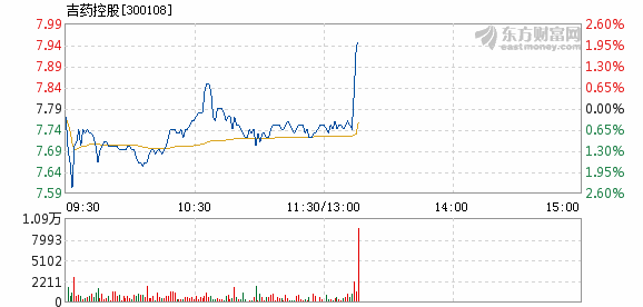 吉药控股3月12日快速反弹